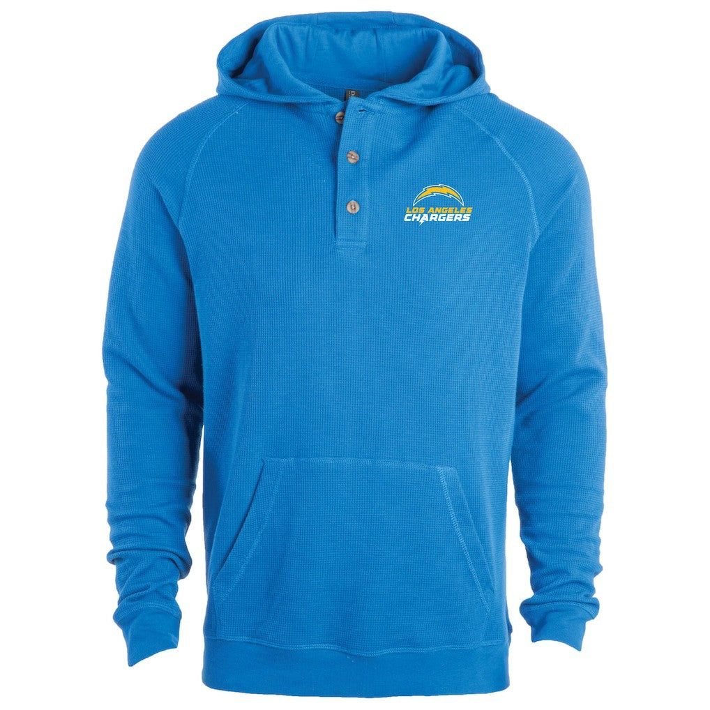 Dunbrooke Montana Raglan Thermal Hoodie - Los Angeles Chargers Hoodies