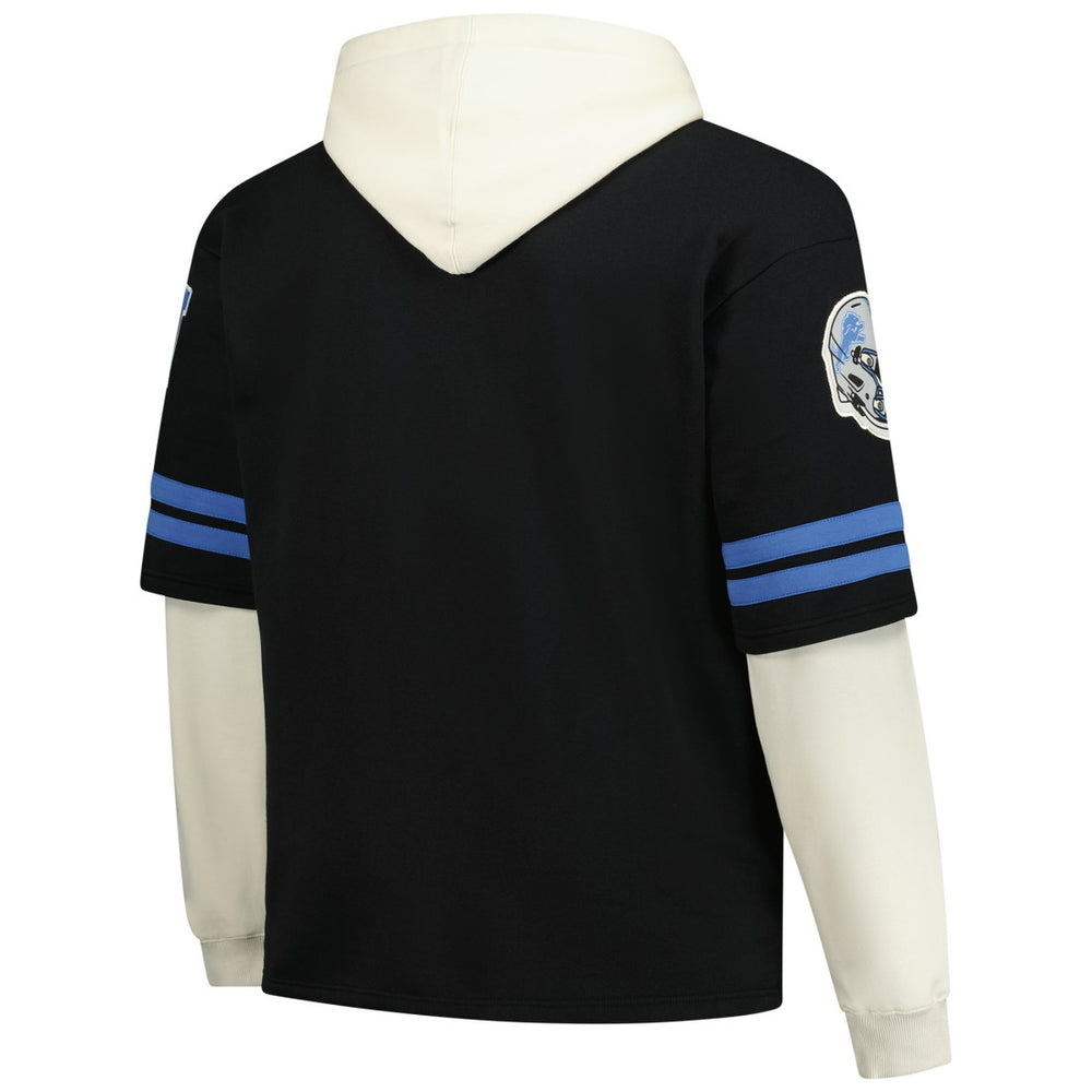 '47 Big & Tall Split Zone Cornerback V-Neck Hoodie - Detroit Lions Hoodies
