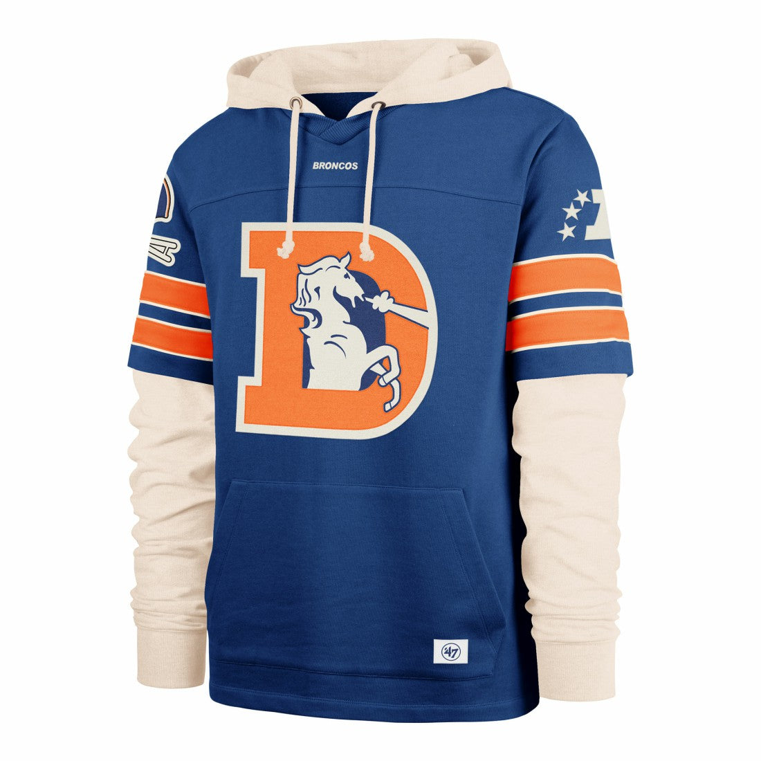 '47 Big & Tall Split Zone Cornerback Hoodie - Denver Broncos Hoodies