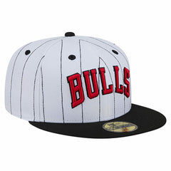 New Era Chicago Bulls Wordmark Pinstripe 59FIFTY Fitted Hat