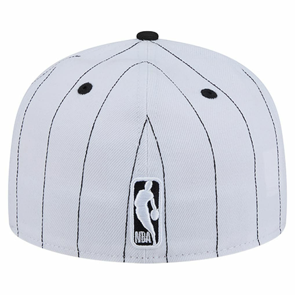 New Era Chicago Bulls Wordmark Pinstripe 59FIFTY Fitted Hat