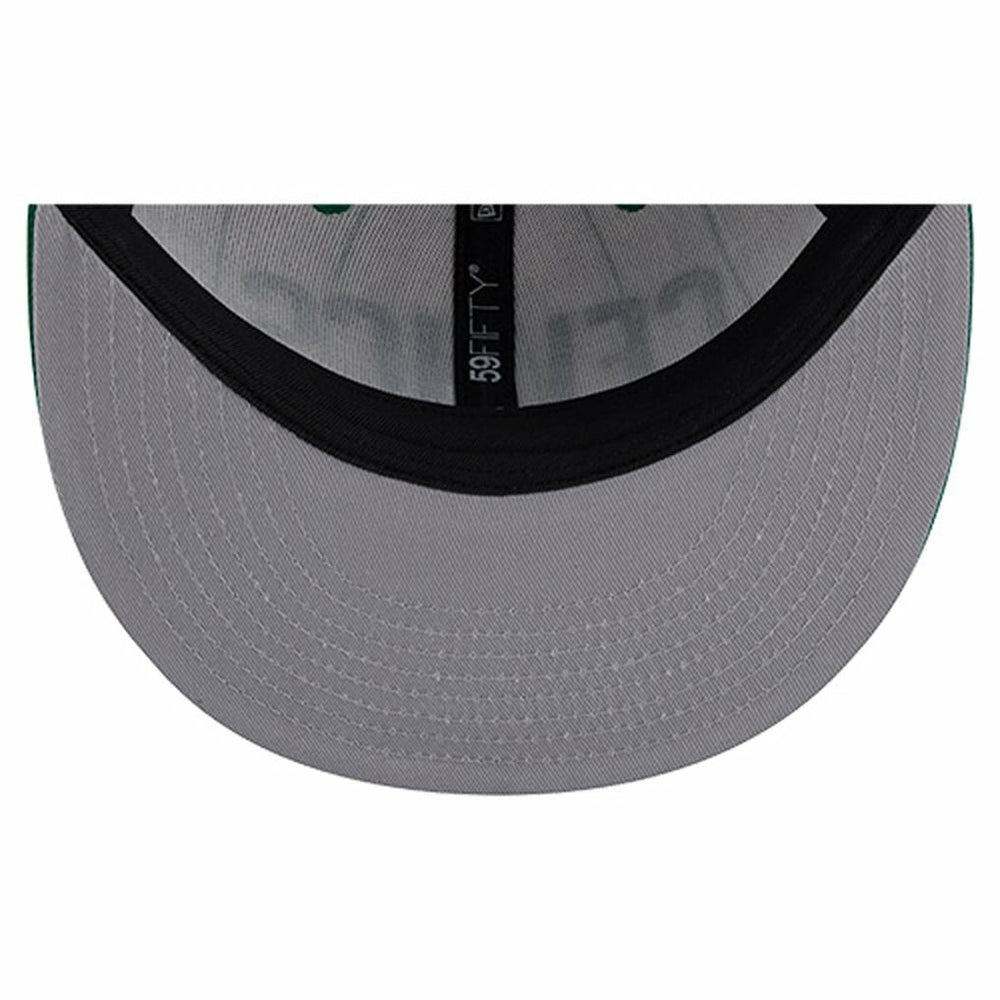 New Era Boston Celtics Wordmark Pinstripe 59FIFTY Fitted Hat