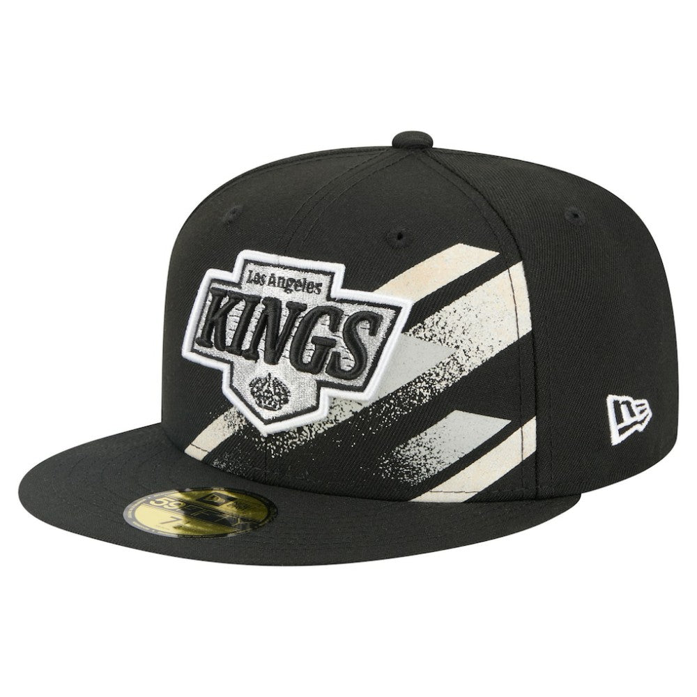 NHL Los Angeles Kings New Era Faded Lines 59FIFTY Fitted Hat