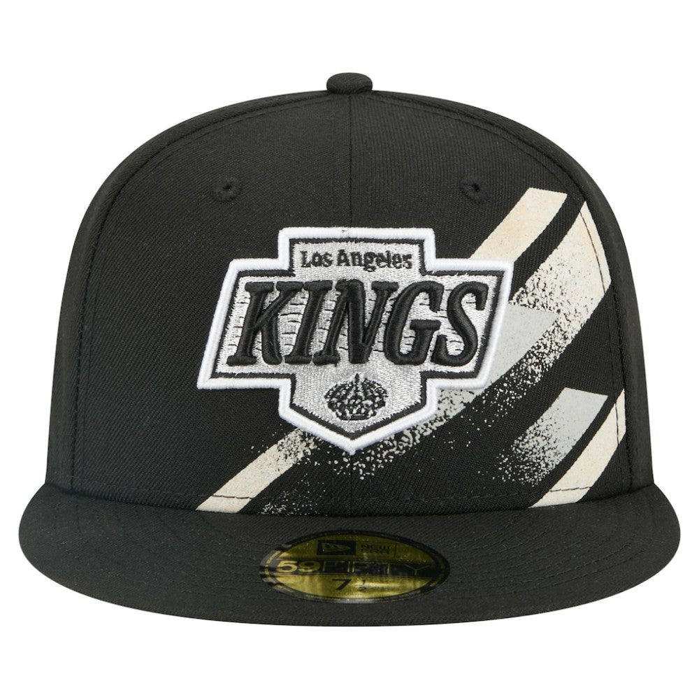 NHL Los Angeles Kings New Era Faded Lines 59FIFTY Fitted Hat