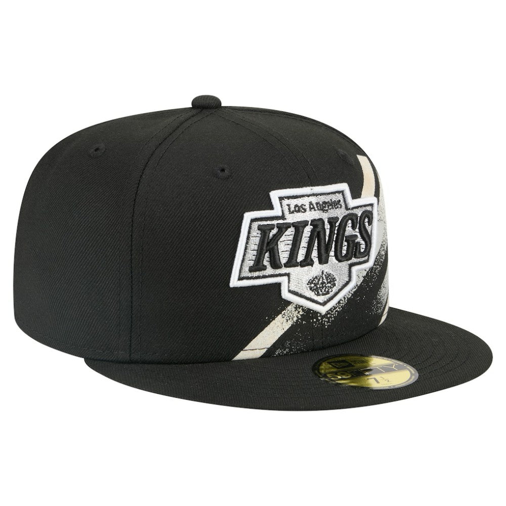 NHL Los Angeles Kings New Era Faded Lines 59FIFTY Fitted Hat