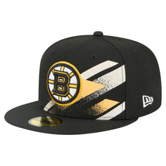 NHL Boston Bruins New Era Faded Lines 59FIFTY Fitted Hat