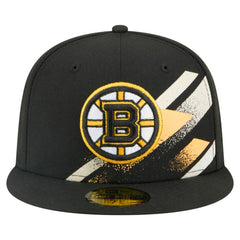 NHL Boston Bruins New Era Faded Lines 59FIFTY Fitted Hat