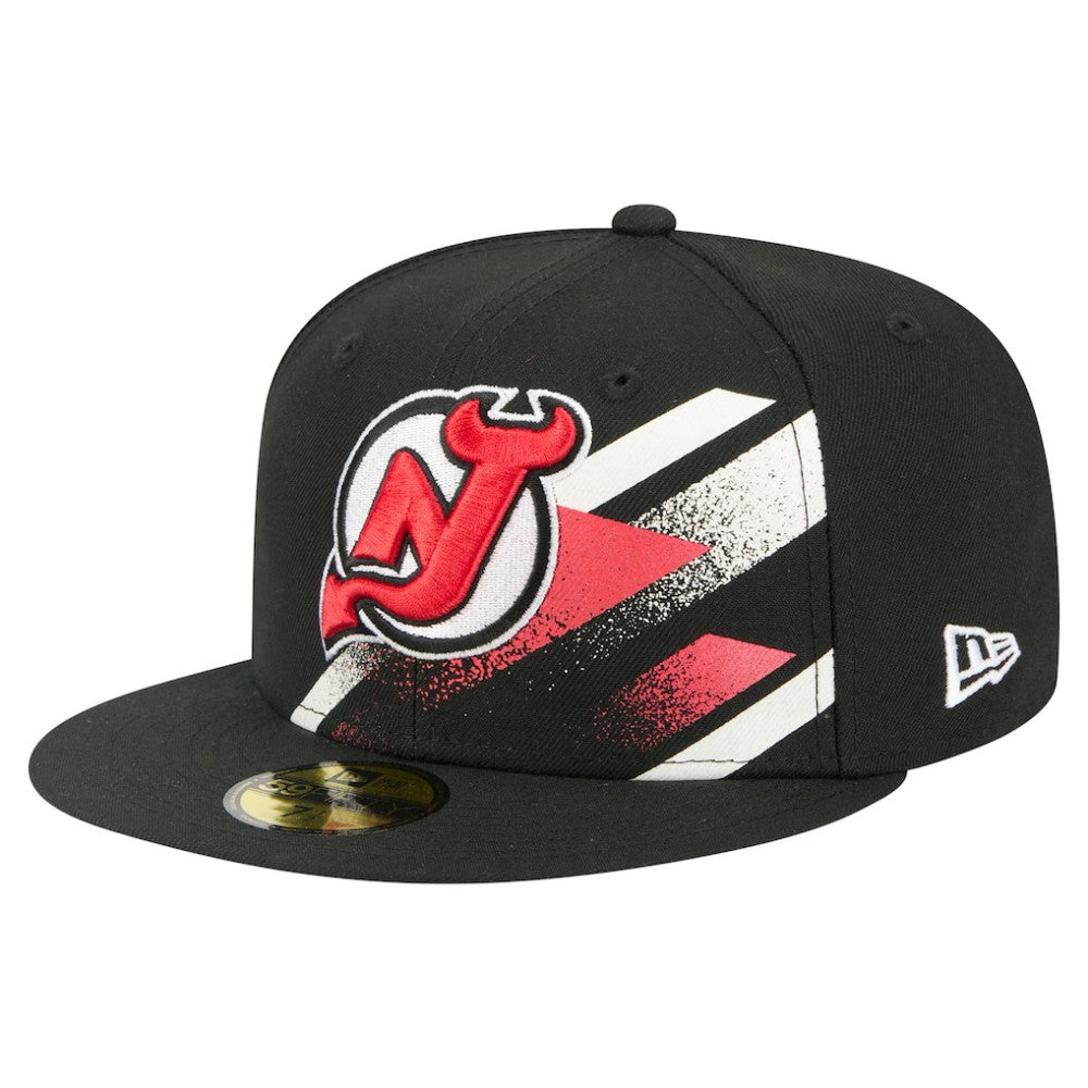 NHL New Jersey Devils New Era Faded Lines 59FIFTY Fitted Hat