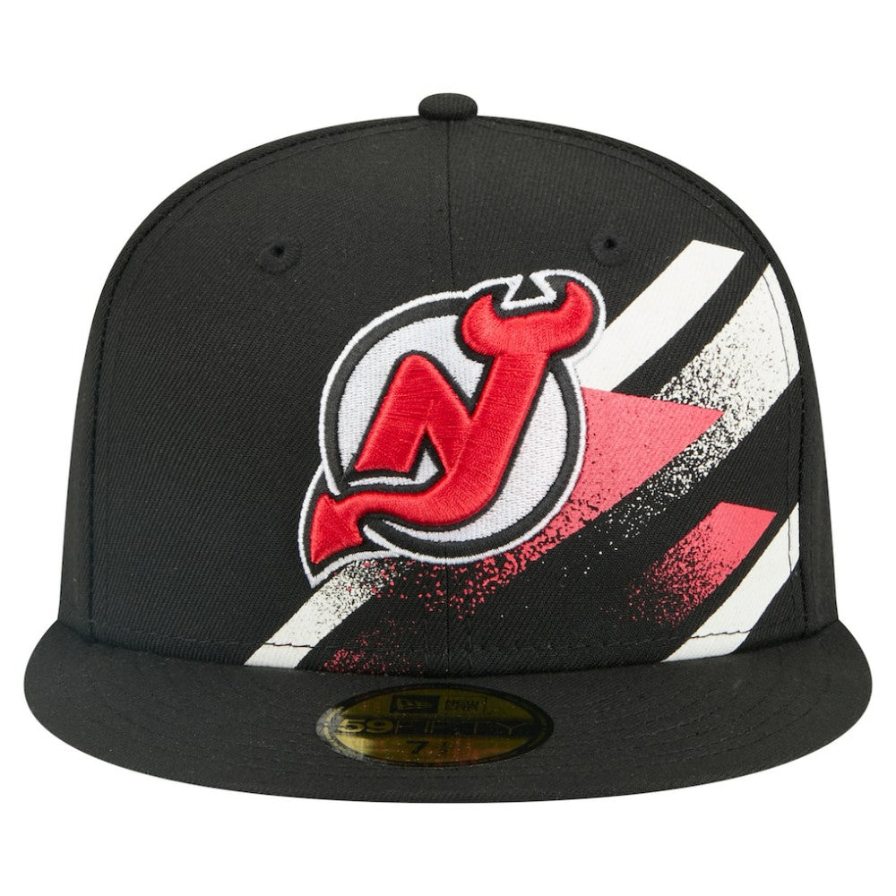 NHL New Jersey Devils New Era Faded Lines 59FIFTY Fitted Hat