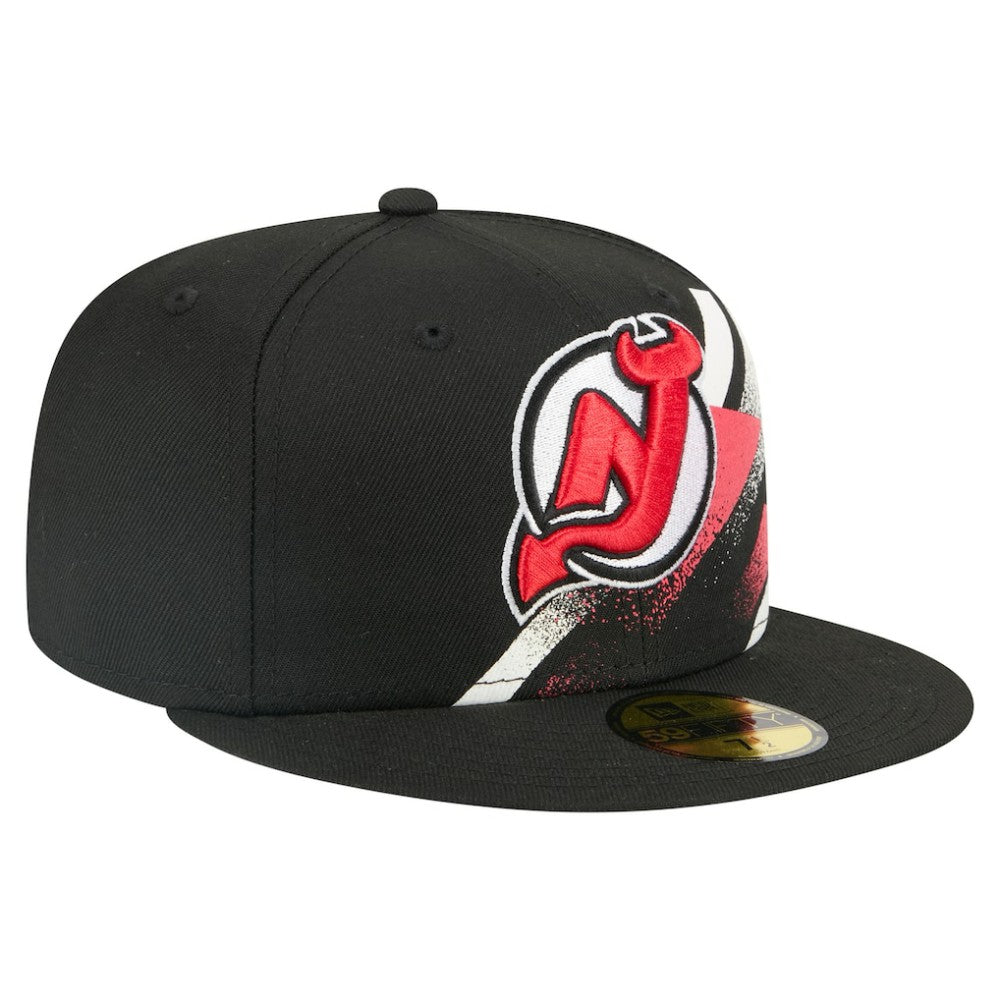 NHL New Jersey Devils New Era Faded Lines 59FIFTY Fitted Hat
