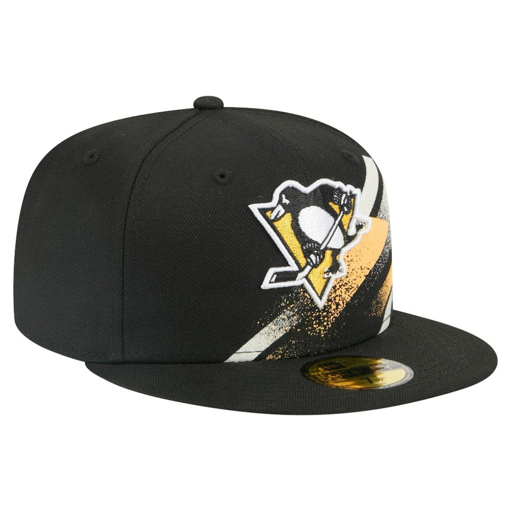 NHL Pittsburgh Penguins New Era Faded Lines 59FIFTY Fitted Hat