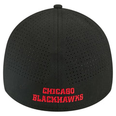 NHL Chicago Blackhawks New Era 39THIRTY A-Frame Perforated Flex Hat