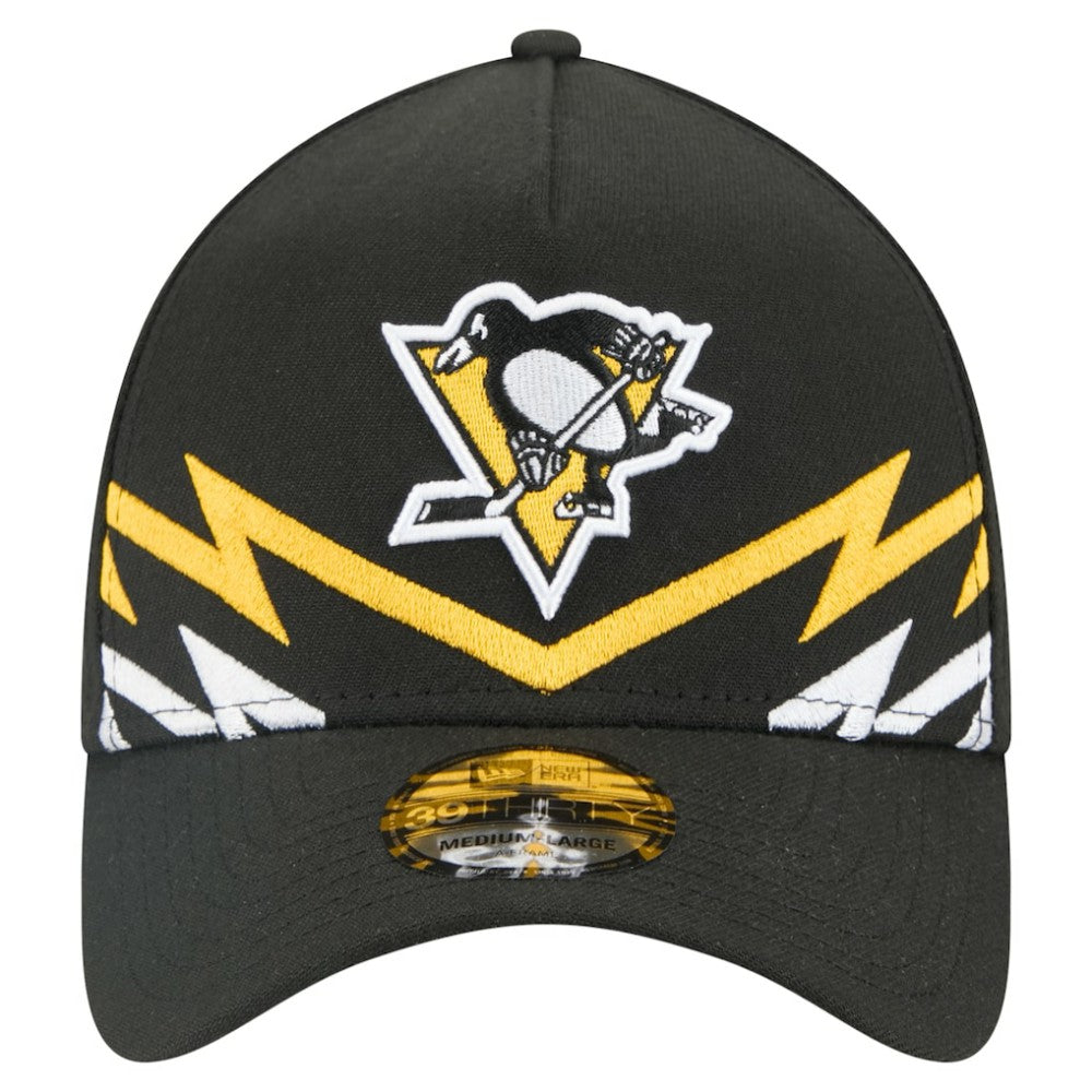 NHL Pittsburgh Penguins New Era 39THIRTY A-Frame Perforated Flex Hat