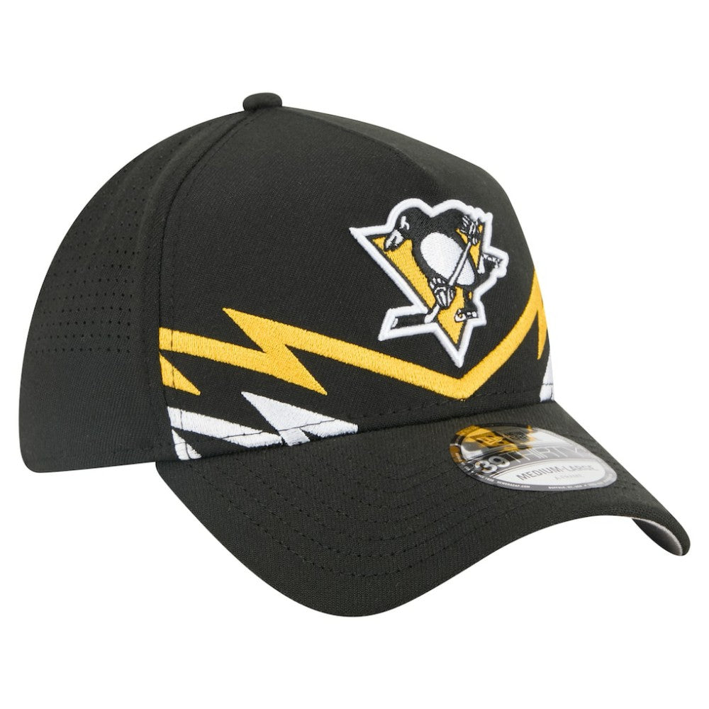 NHL Pittsburgh Penguins New Era 39THIRTY A-Frame Perforated Flex Hat
