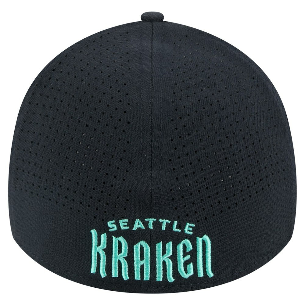 NHL Seattle Kraken New Era Zig Zag 39THIRTY A-Frame Perforated Flex Hat