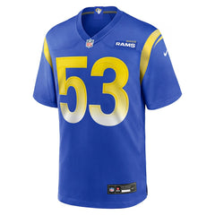 Nate Landman  Team Game Jersey - Los Angeles Rams Jerseys