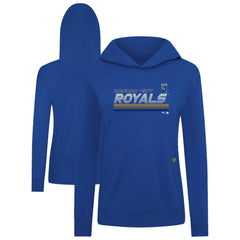 Royal Kansas City Royals Levelwear Women's Relay Breaker Pullover Hoodie