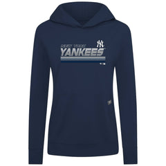 Navy New York Yankees Levelwear Women's Relay Breaker Pullover Hoodie