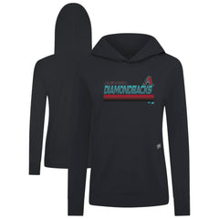 Black Arizona Diamondbacks Levelwear Women's Relay Breaker Pullover Hoodie
