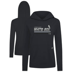 Black Chicago White Sox Levelwear Women's Relay Breaker Pullover Hoodie
