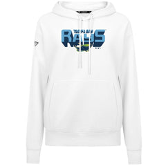 White Tampa Bay Rays Levelwear Women's Adorn Retro 3D Pullover Hoodie