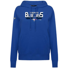 Royal Toronto Blue Jays Levelwear Women's Adorn Retro 3D Pullover Hoodie