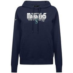 Navy Seattle Mariners Levelwear Women's Adorn Retro 3D Pullover Hoodie