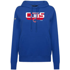 Royal Chicago Cubs Levelwear Women's Adorn Retro 3D Pullover Hoodie