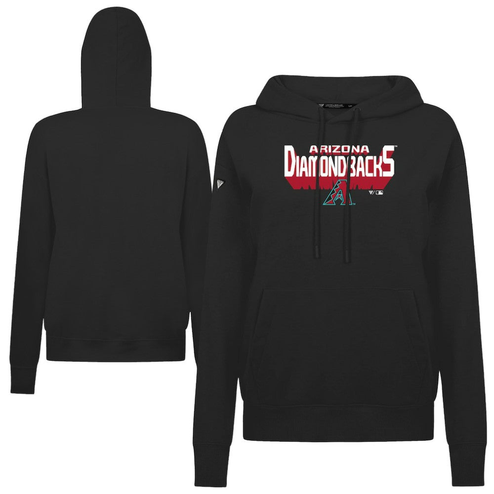 Black Arizona Diamondbacks Levelwear Women's Adorn Retro 3D Pullover Hoodie