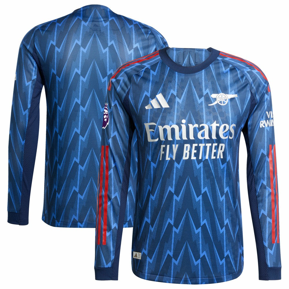 Arsenal 2025/26 Away Long Sleeve Jersey with Patch