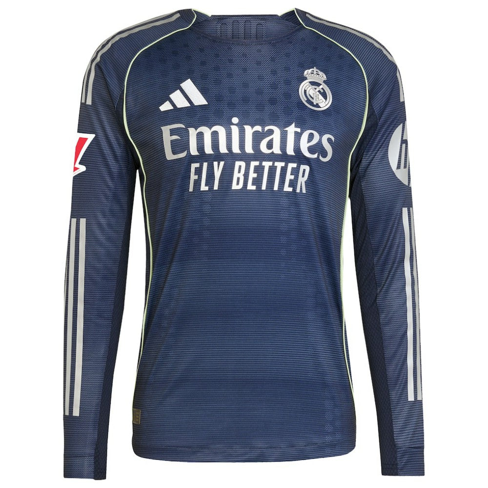 Real Madrid 2025/26 Away Long Sleeve Jersey