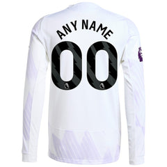 Manchester United 2025/26 Away Long Sleeve Custom Jersey