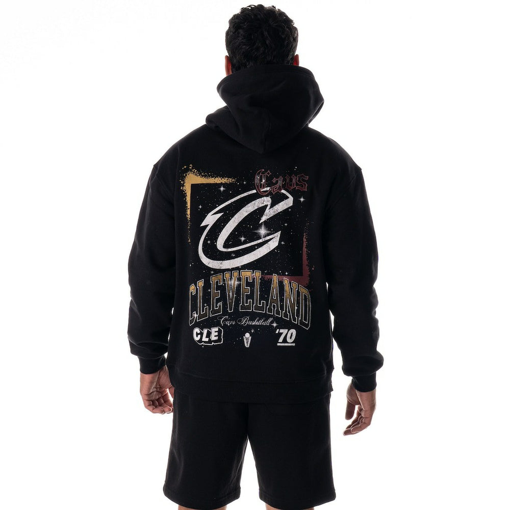 Cleveland Cavaliers The Wild Collective Unisex Splatter Premium Hoodie
