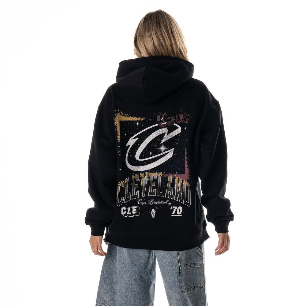 Cleveland Cavaliers The Wild Collective Unisex Splatter Premium Hoodie