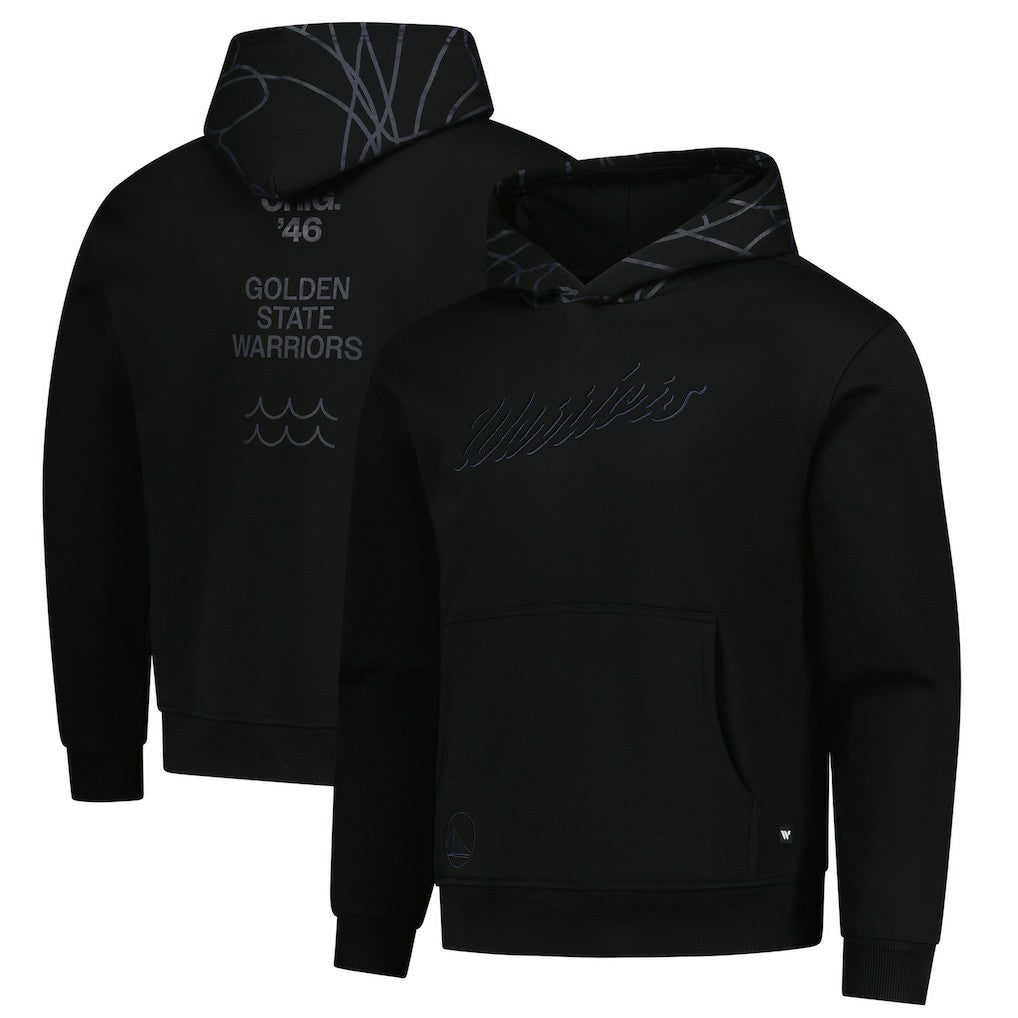 Golden State Warriors The Wild Collective Unisex Blackout Hoodie discount
