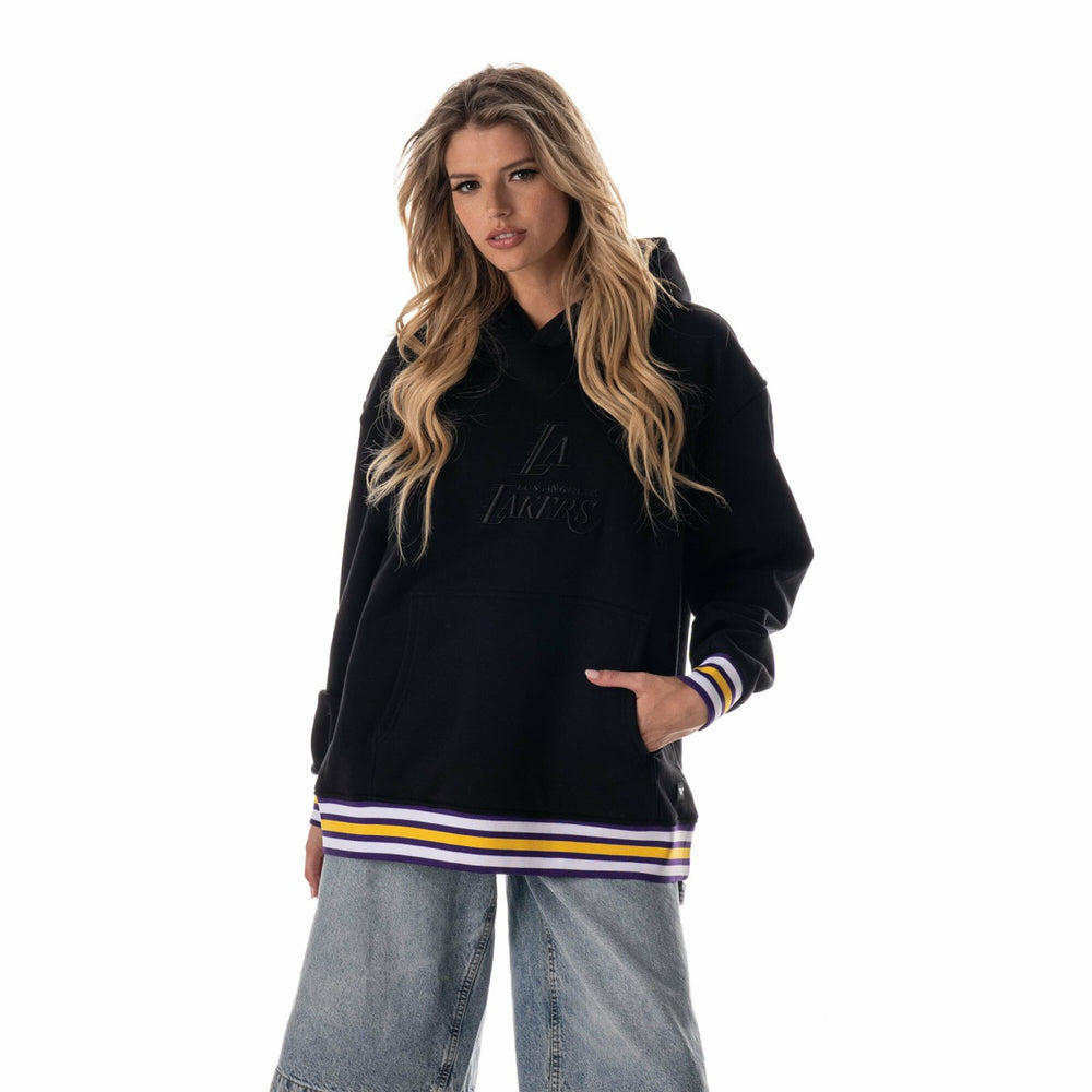 Los Angeles Lakers The Wild Collective Unisex Custom Rib Tonal Premium Hoodie