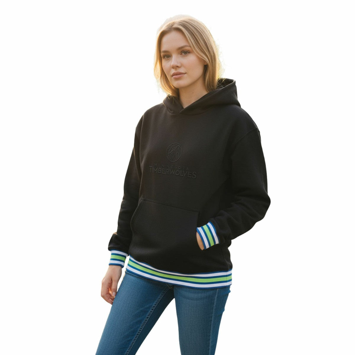 Minnesota Timberwolves The Wild Collective Unisex Custom Rib Tonal Premium Hoodie