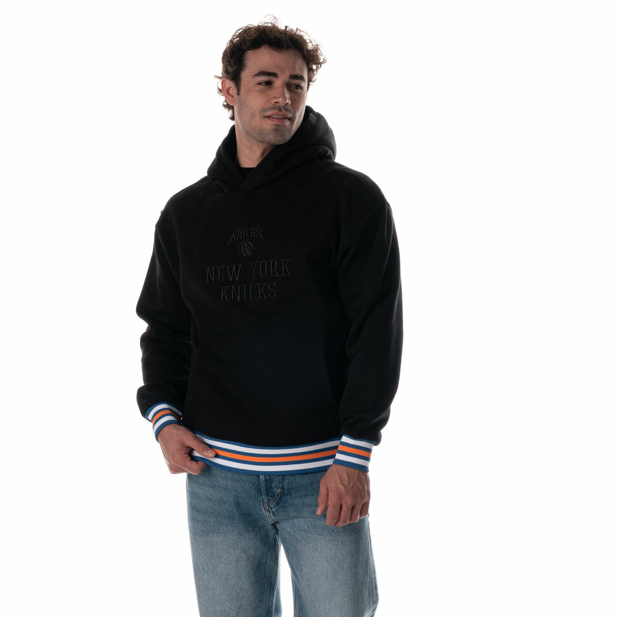 New York Knicks The Wild Collective Unisex Custom Rib Tonal Premium Hoodie
