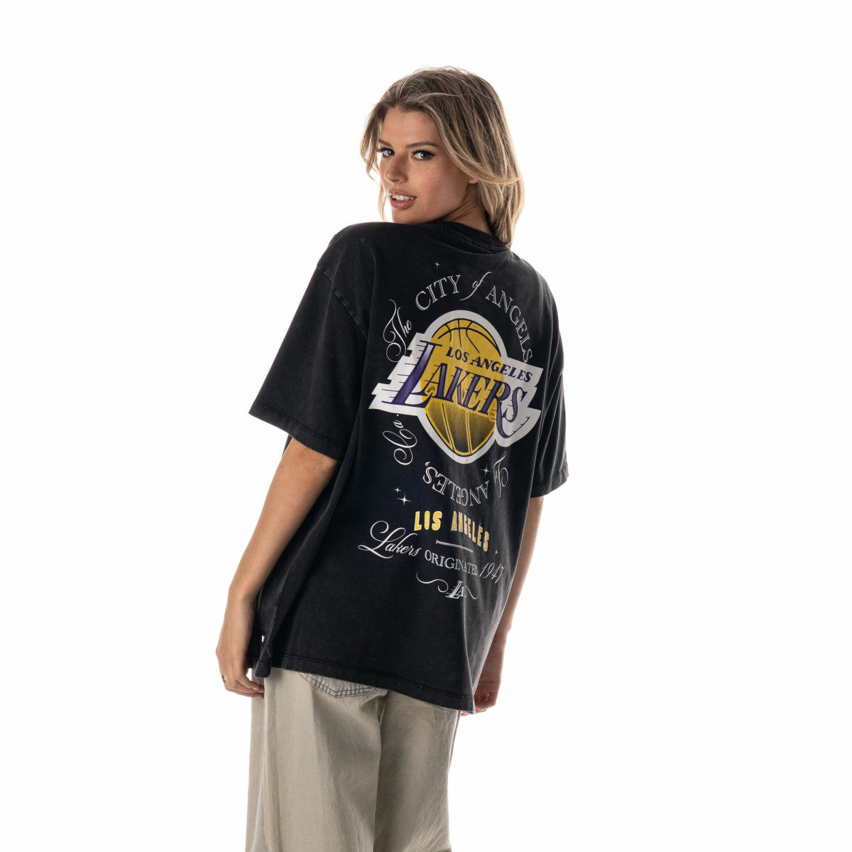 Los Angeles Lakers The Wild Collective Unisex Oversized Streetwear T-Shirt
