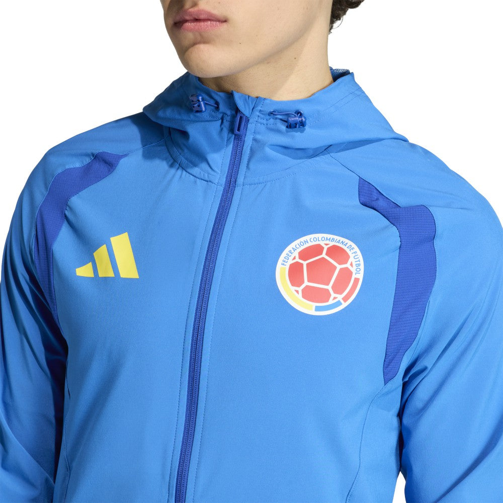 Colombia National Team FIFA x World Cup 2026 Tiro Travel Raglan Full-Zip Windbreaker Hoodie