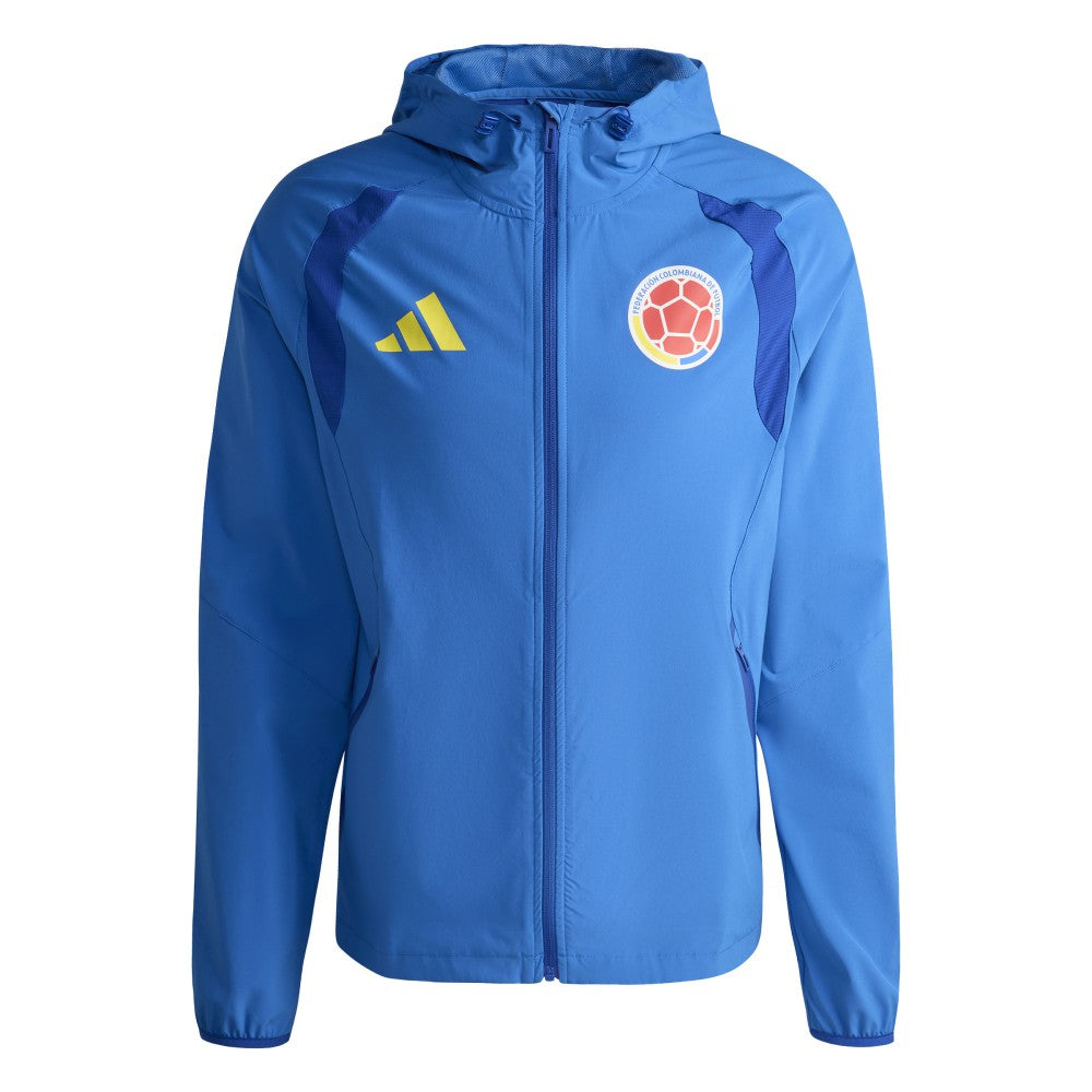 Colombia National Team FIFA x World Cup 2026 Tiro Travel Raglan Full-Zip Windbreaker Hoodie
