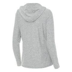 Heather Gray Los Angeles Angels Antigua Women's Daybreak Quarter-Zip Hoodie