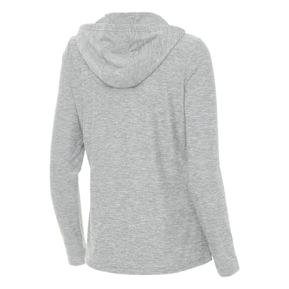 Heather Gray Pittsburgh Pirates Antigua Women's Daybreak Quarter-Zip Hoodie