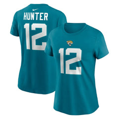 Travis Hunter  Women's Name & Number T-Shirt - Jacksonville Jaguars T-shirts