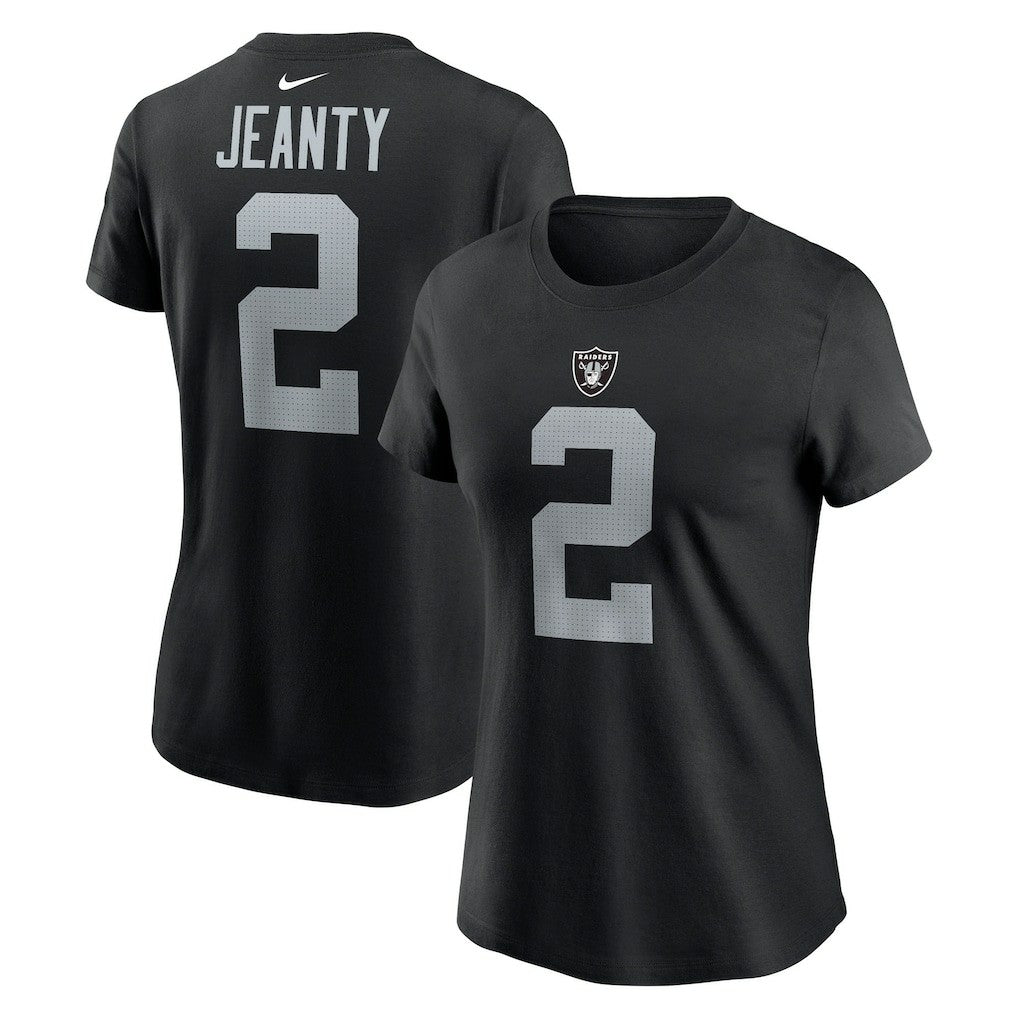 Ashton Jeanty  Women's Name & Number T-Shirt - Las Vegas Raiders T-shirts
