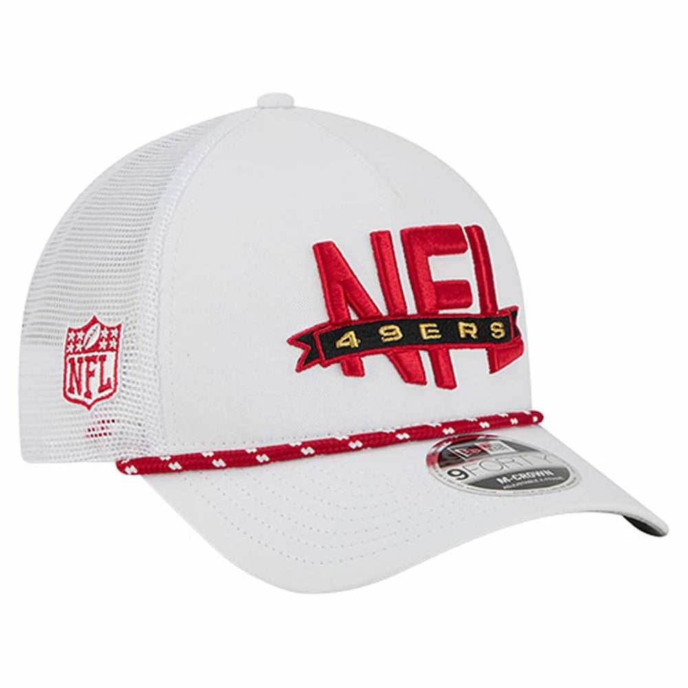 NFL 9FORTY A-Frame M-Crown Adjustable Trucker Hat - San Francisco 49ers Hats