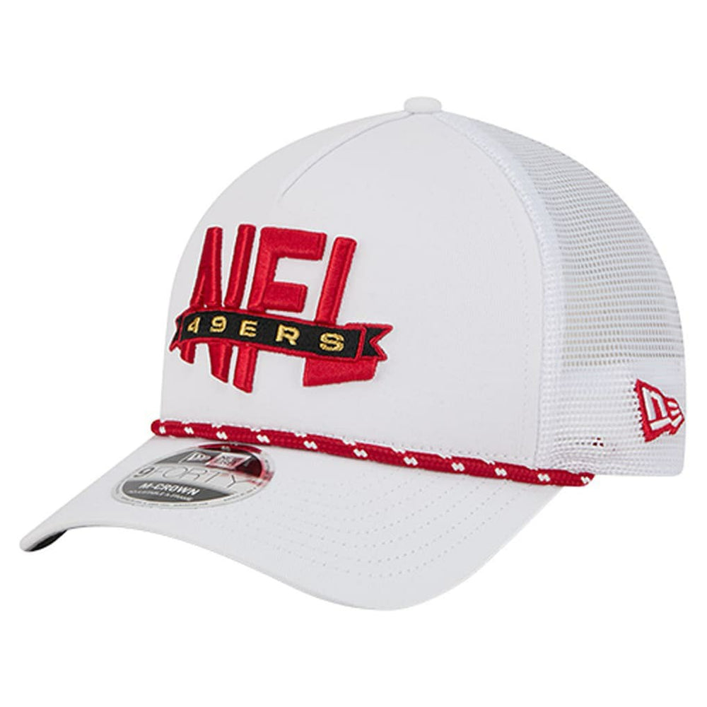 NFL 9FORTY A-Frame M-Crown Adjustable Trucker Hat - San Francisco 49ers Hats