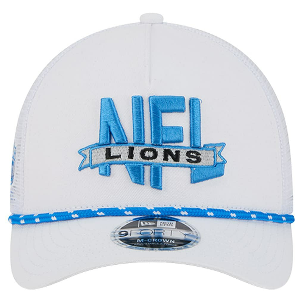 NFL 9FORTY A-Frame M-Crown Adjustable Trucker Hat - Detroit Lions Hats
