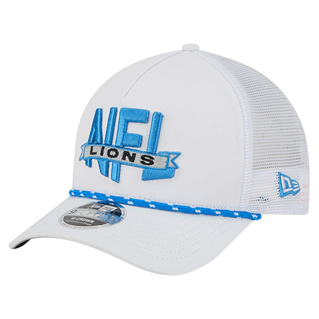 NFL 9FORTY A-Frame M-Crown Adjustable Trucker Hat - Detroit Lions Hats