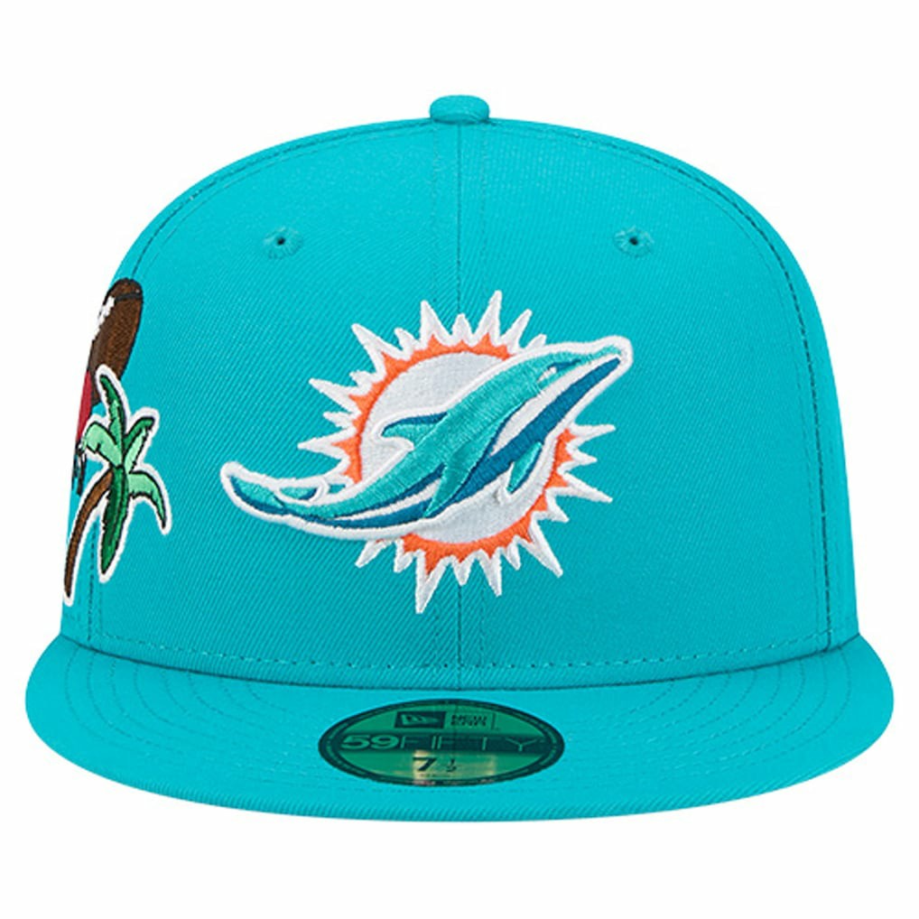 Group Chat 59FIFTY Fitted Hat - Miami Dolphins Hats